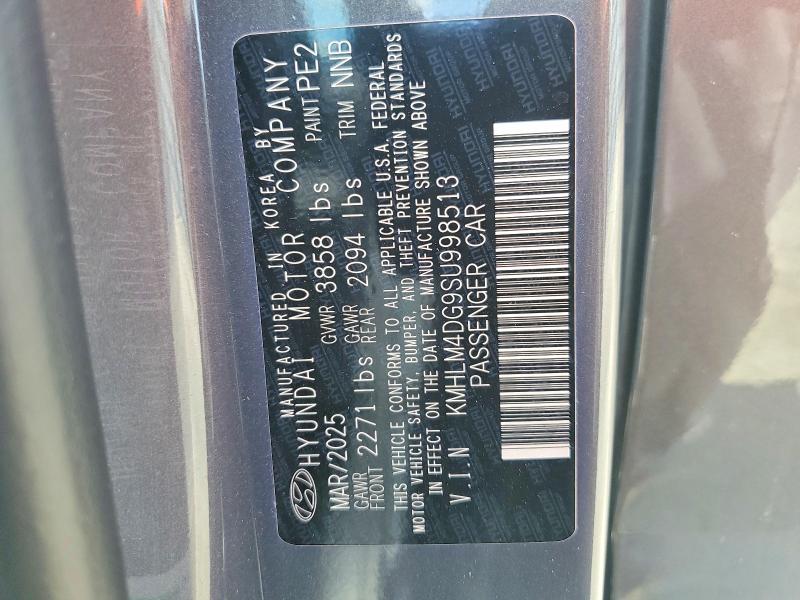 56800716 :رقم المزاد ، KMHLM4DG9SU998513 vin ، 2025 Hyundai Elantra مزاد بيع