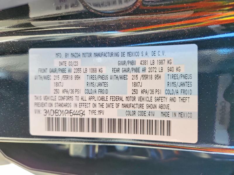 55739246 :رقم المزاد ، 3MVDMBCMXPM544494 vin ، 2023 Mazda Cx-30 مزاد بيع