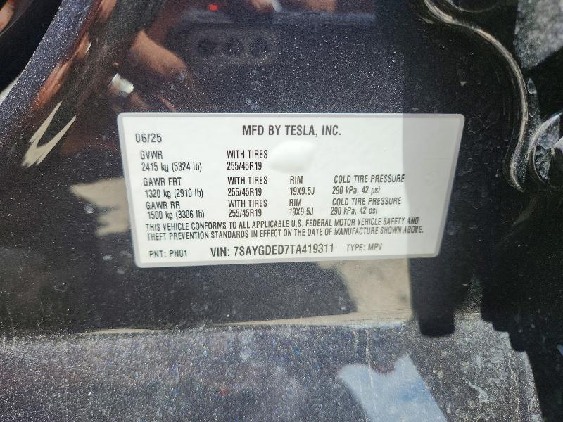 Продаж на аукціоні авто 2026 Tesla Model Y, vin: 7SAYGDED7TA419311, номер лоту: 57597456