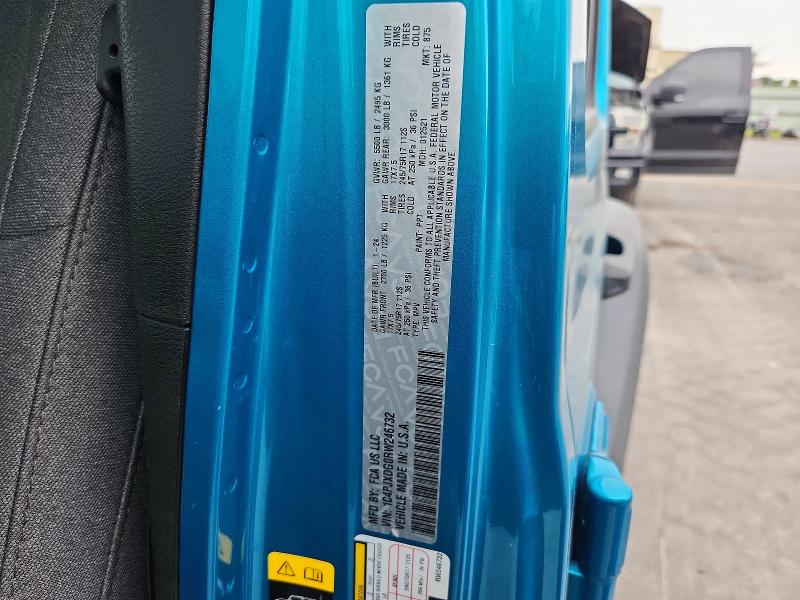 Продажа на аукционе авто 2024 Jeep Wrangler, vin: 1C4PJXDG0RW246732, номер лота: 58138226