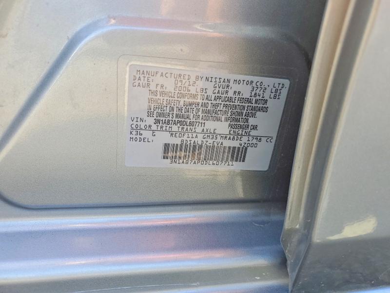 Продаж на аукціоні авто 2013 Nissan Sentra, vin: 3N1AB7AP0DL607711, номер лоту: 55564096