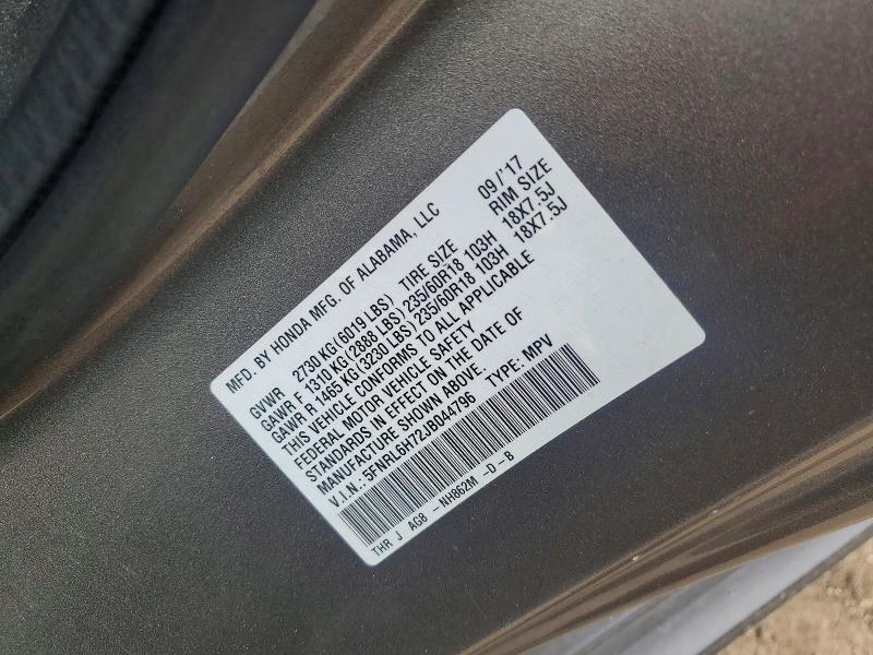 Продаж на аукціоні авто 2018 Honda Odyssey, vin: 5FNRL6H72JB044796, номер лоту: 56683746