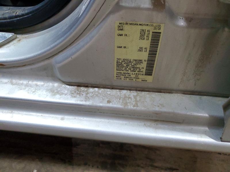 2019 Nissan Altima მანქანა იყიდება აუქციონზე, vin: 1N4BL4BV0KC128956, აუქციონის ნომერი: 55648996