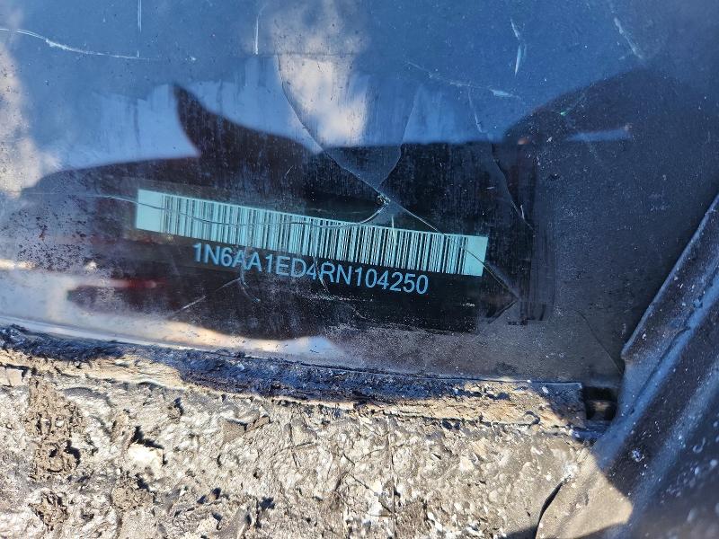 2024 Nissan Titan მანქანა იყიდება აუქციონზე, vin: 1N6AA1ED4RN104250, აუქციონის ნომერი: 57270836