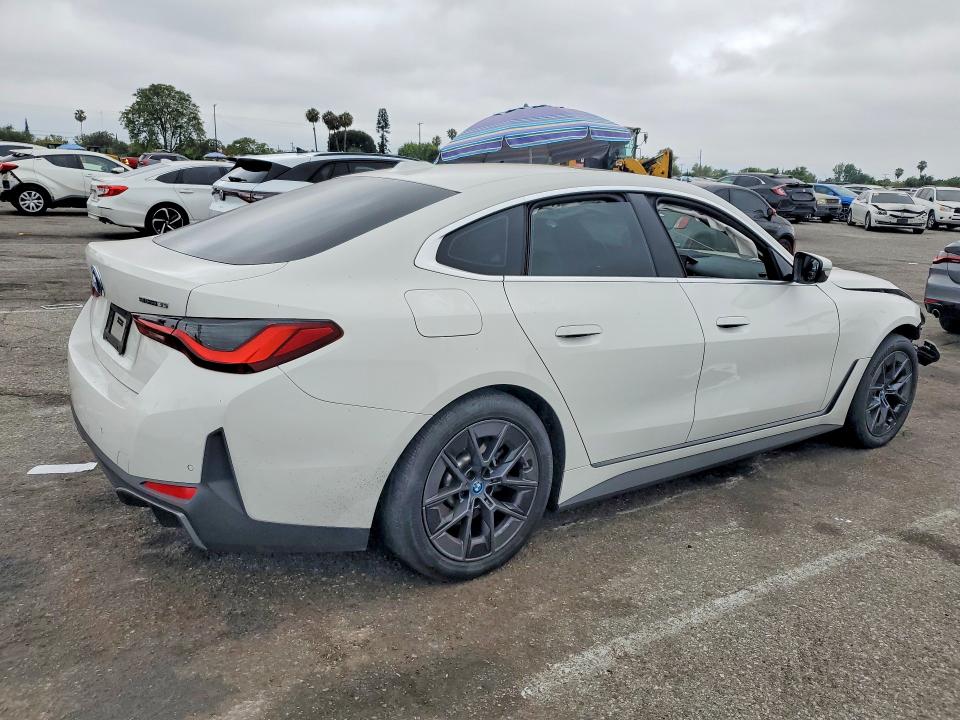 2024 Bmw I4 მანქანა იყიდება აუქციონზე, vin: WBY43AW02RFT04462, აუქციონის ნომერი: 57261506