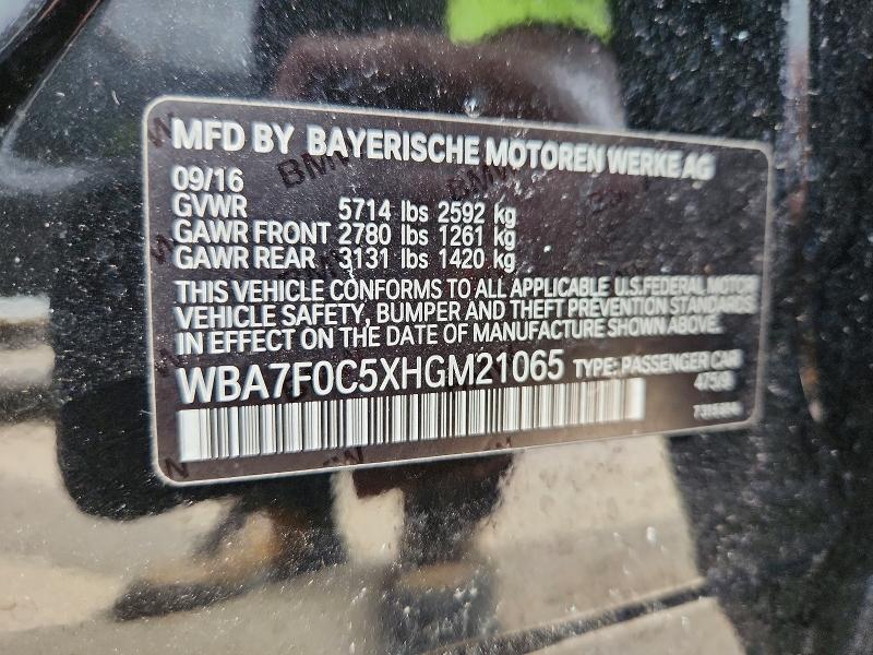 Aukcja sprzedaży 2017 Bmw 7 Series 740i Rwd, vin: WBA7F0C5XHGM21065, numer aukcji: 54810886