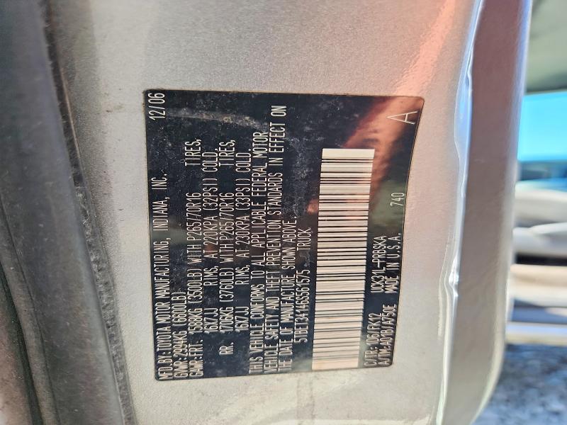 2006 Toyota Tundra მანქანა იყიდება აუქციონზე, vin: 5TBET34146S561575, აუქციონის ნომერი: 56924546