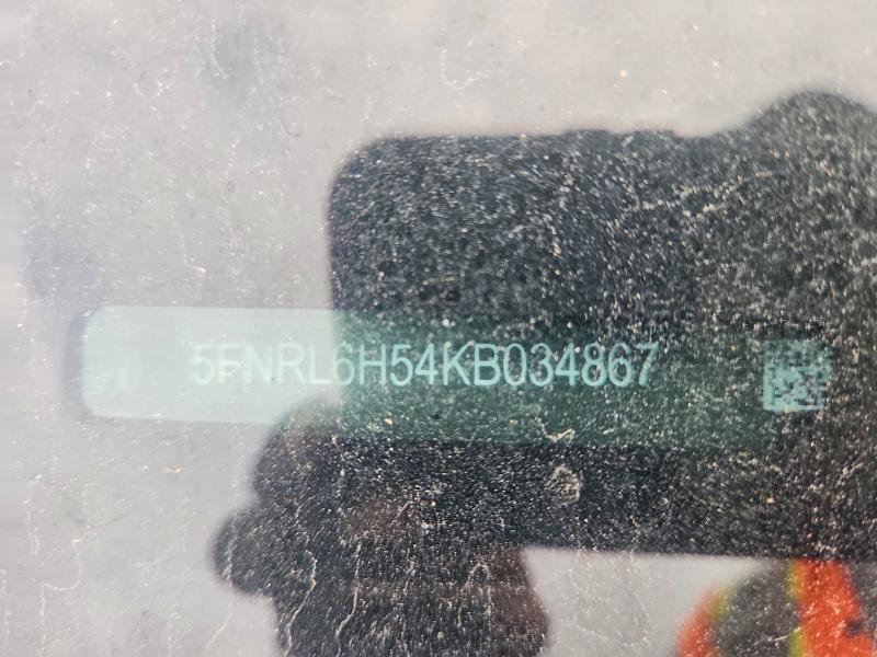 54026396 :رقم المزاد ، 5FNRL6H54KB034867 vin ، 2019 Honda Odyssey مزاد بيع