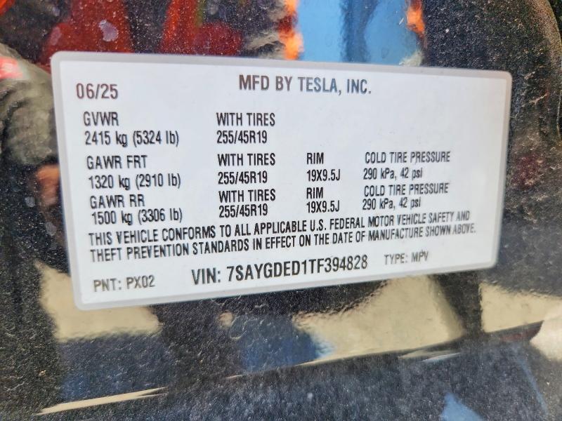 Aukcja sprzedaży 2026 Tesla Model Y, vin: 7SAYGDED1TF394828, numer aukcji: 57909906