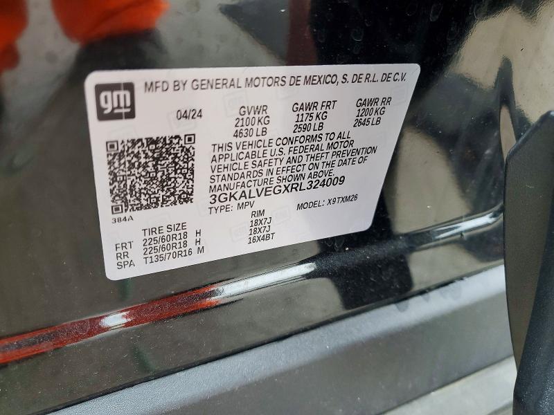 Aukcja sprzedaży 2024 Gmc Terrain, vin: 3GKALVEGXRL324009, numer aukcji: 58817346