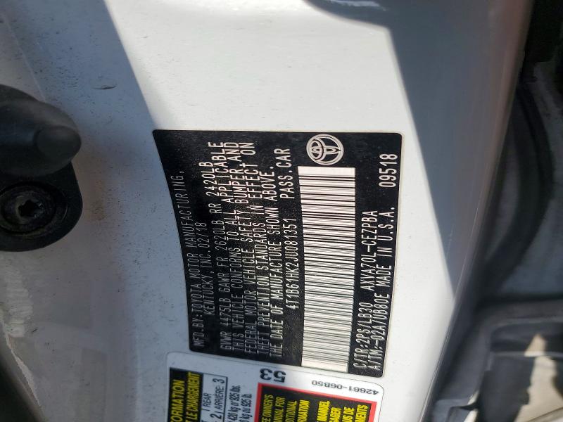 58394116 :رقم المزاد ، 4T1B61HK2JU081351 vin ، 2018 Toyota Camry مزاد بيع