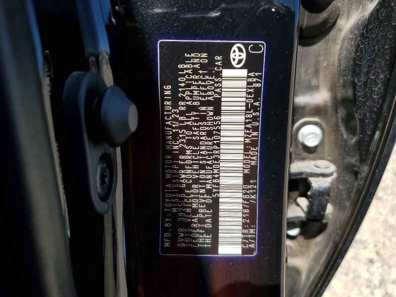 56269516 :رقم المزاد ، 5YFB4MDE3RP107556 vin ، 2024 Toyota Corolla مزاد بيع