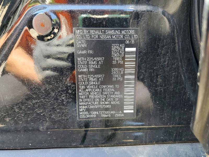 Продаж на аукціоні авто 2015 Nissan Rogue, vin: KNMAT2MV5FP575983, номер лоту: 55702126