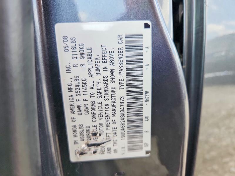 Продажа на аукционе авто 2008 Acura Tl, vin: 19UUA66248A047873, номер лота: 59018826