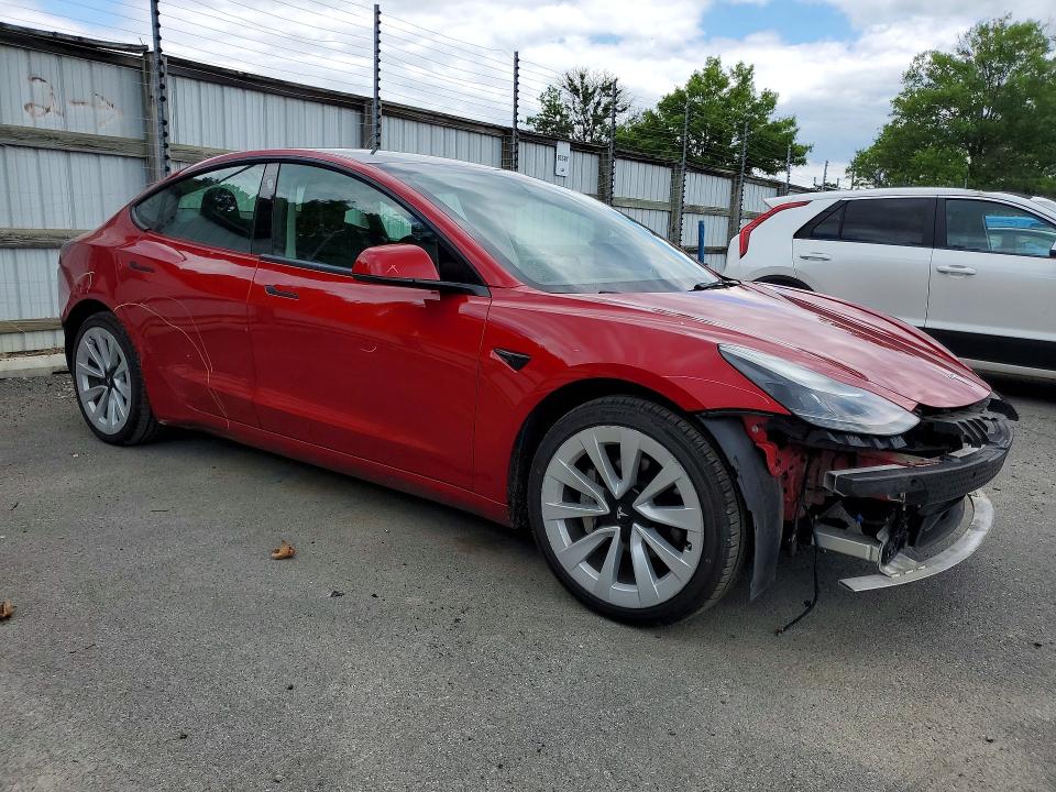 57622386 :رقم المزاد ، 5YJ3E1EA8NF287912 vin ، 2022 Tesla Model 3 مزاد بيع