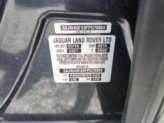 58362016 :رقم المزاد ، SAJWA0FS9FPU78984 vin ، 2015 Jaguar Xf مزاد بيع