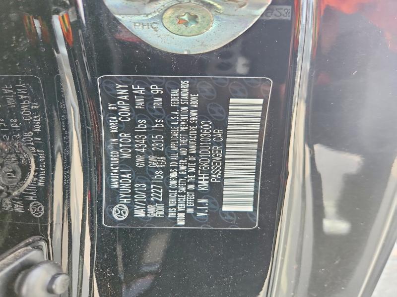 58761346 :رقم المزاد ، KMHHT6KD1DU103600 vin ، 2013 Hyundai Genesis Coupe مزاد بيع