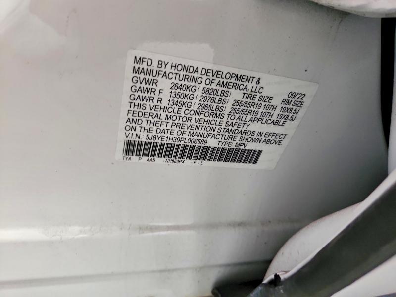 56521816 :رقم المزاد ، 5J8YE1H39PL006589 vin ، 2023 Acura Mdx مزاد بيع