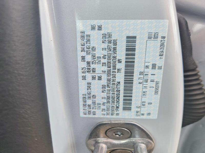 Продажа на аукционе авто 2025 Ford Escape, vin: 1FMCU9GN0SUB17754, номер лота: 58003616