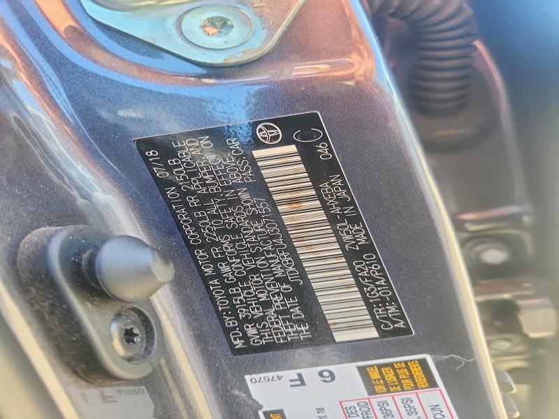 Aukcja sprzedaży 2018 Toyota Prius, vin: JTDKBRFU4J3071557, numer aukcji: 58083846