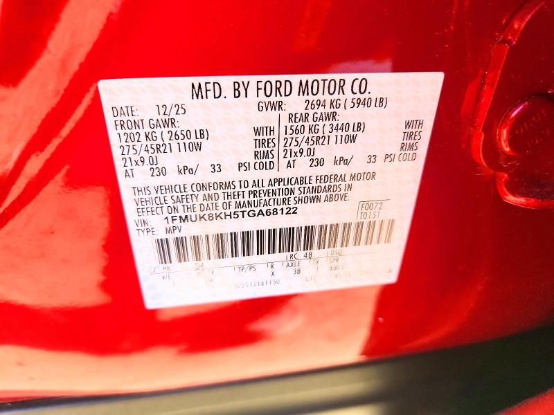 Продажа на аукционе авто 2026 Ford Explorer, vin: 1FMUK8KH5TGA68122, номер лота: 58441376