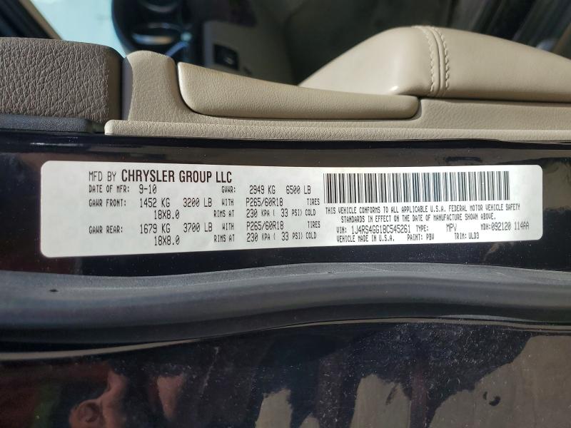 Aukcja sprzedaży 2011 Jeep Grand Cherokee, vin: 1J4RS4GG1BC545261, numer aukcji: 57668526