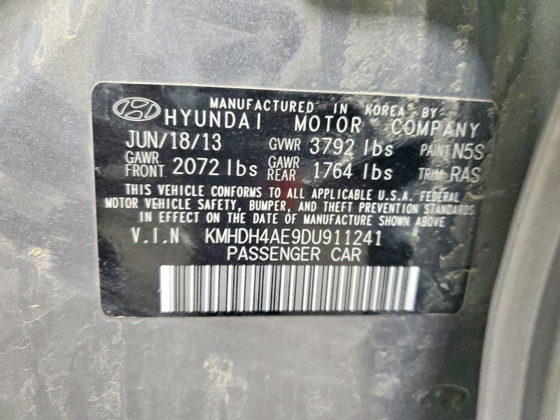 Aukcja sprzedaży 2013 Hyundai Elantra, vin: KMHDH4AE9DU911241, numer aukcji: 55818696