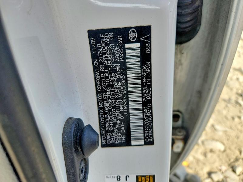 Продажа на аукционе авто 2010 Toyota Prius, vin: JTDKN3DU4A0084513, номер лота: 56277156