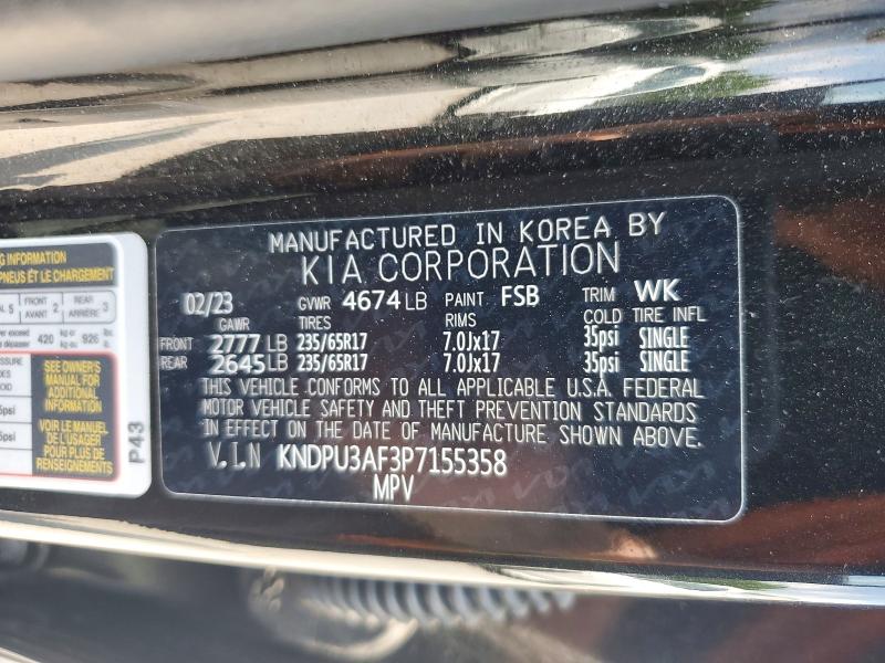 Продаж на аукціоні авто 2023 Kia Sportage, vin: KNDPU3AF3P7155358, номер лоту: 57178176