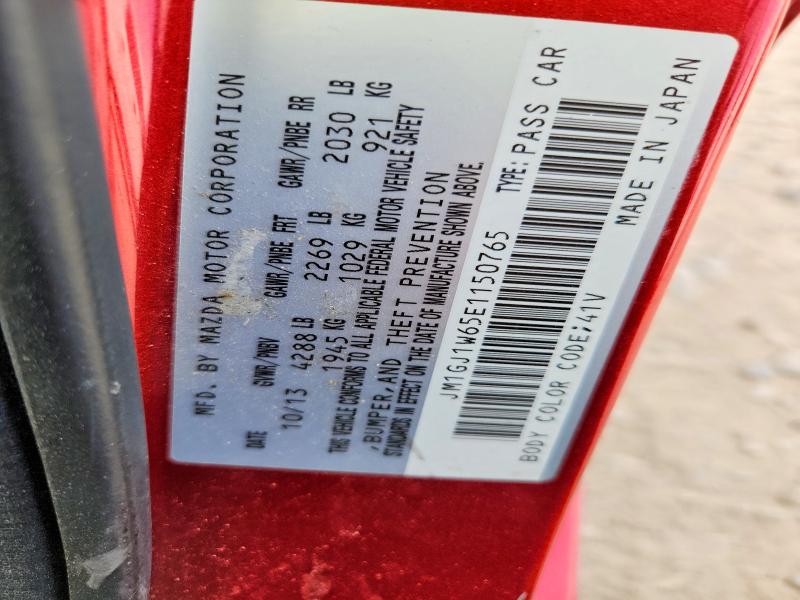 2014 Mazda 6 მანქანა იყიდება აუქციონზე, vin: JM1GJ1W65E1150765, აუქციონის ნომერი: 57532756