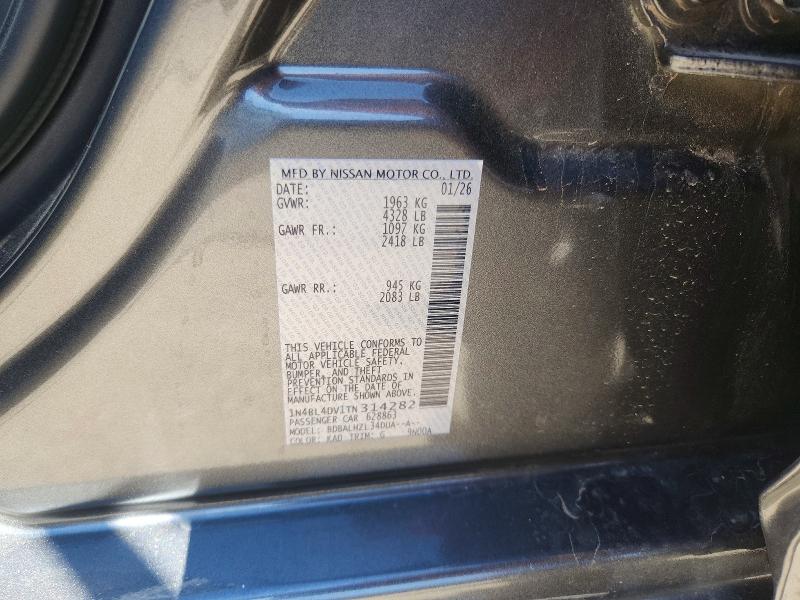 Продажа на аукционе авто 2026 Nissan Altima, vin: 1N4BL4DV1TN314282, номер лота: 55628096