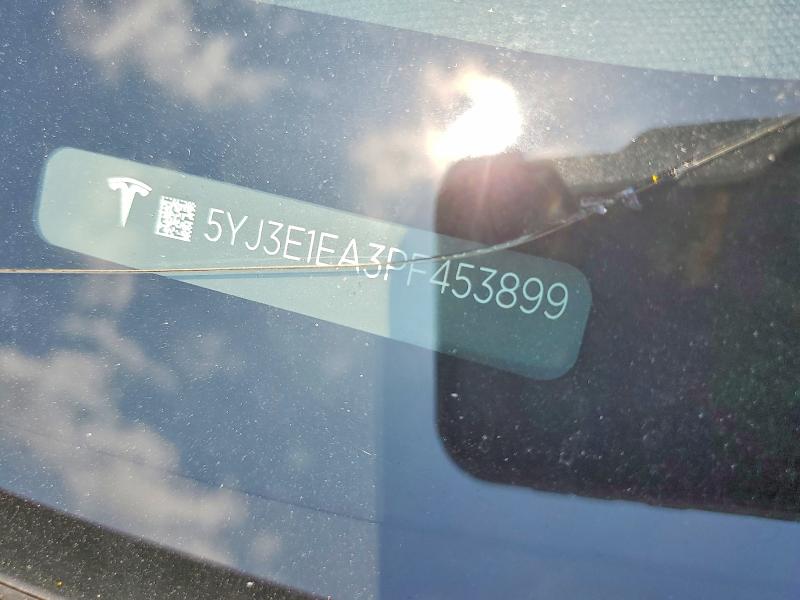 2023 Tesla Model 3 მანქანა იყიდება აუქციონზე, vin: 5YJ3E1EA3PF453899, აუქციონის ნომერი: 55310026