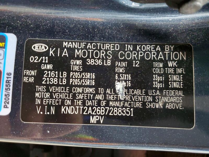 Продаж на аукціоні авто 2011 Kia Soul, vin: KNDJT2A26B7288351, номер лоту: 56230886
