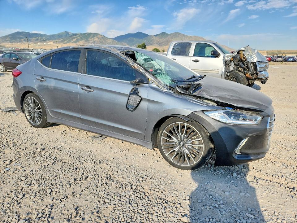 Продажа на аукционе авто 2018 Hyundai Elantra, vin: KMHD04LB4JU665219, номер лота: 57388966