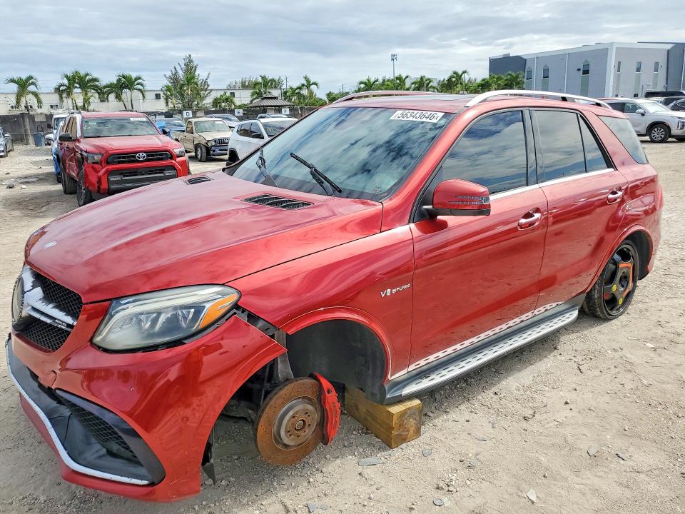 56343646 :رقم المزاد ، 4JGDA7FBXGA697922 vin ، 2016 Mercedes-benz Gle مزاد بيع
