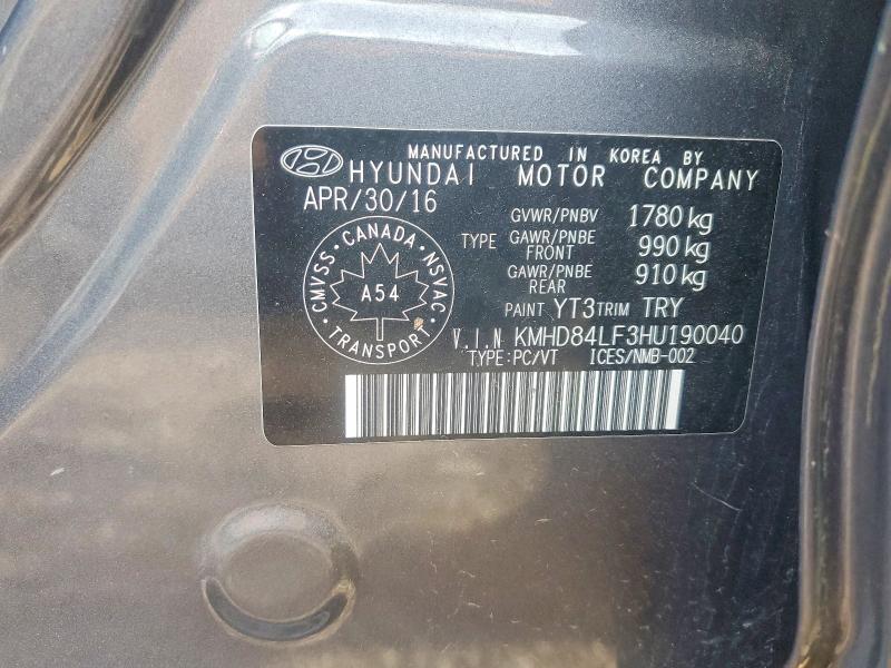 Продажа на аукционе авто 2017 Hyundai Elantra, vin: KMHD84LF3HU190040, номер лота: 55318266