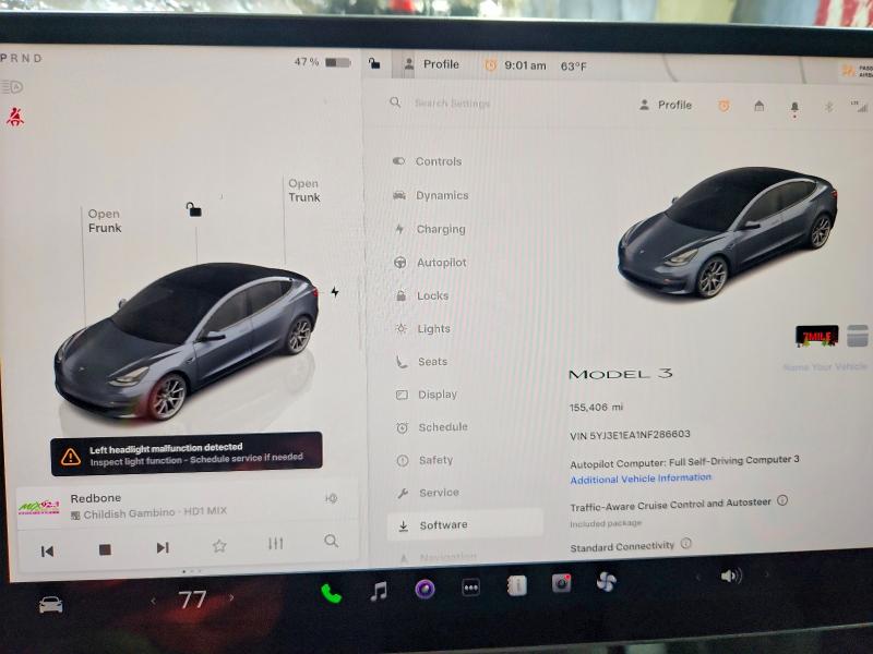 Aukcja sprzedaży 2022 Tesla Model 3, vin: 5YJ3E1EA1NF286603, numer aukcji: 57041606