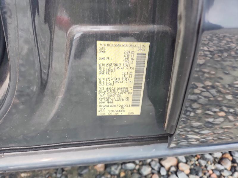Aukcja sprzedaży 2013 Nissan Frontier, vin: 1N6AD0ER6DN728931, numer aukcji: 58194576