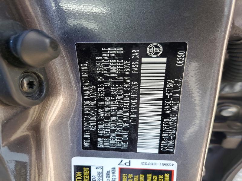 Продажа на аукционе авто 2016 Toyota Camry, vin: 4T1BF1FKXGU162206, номер лота: 57633996