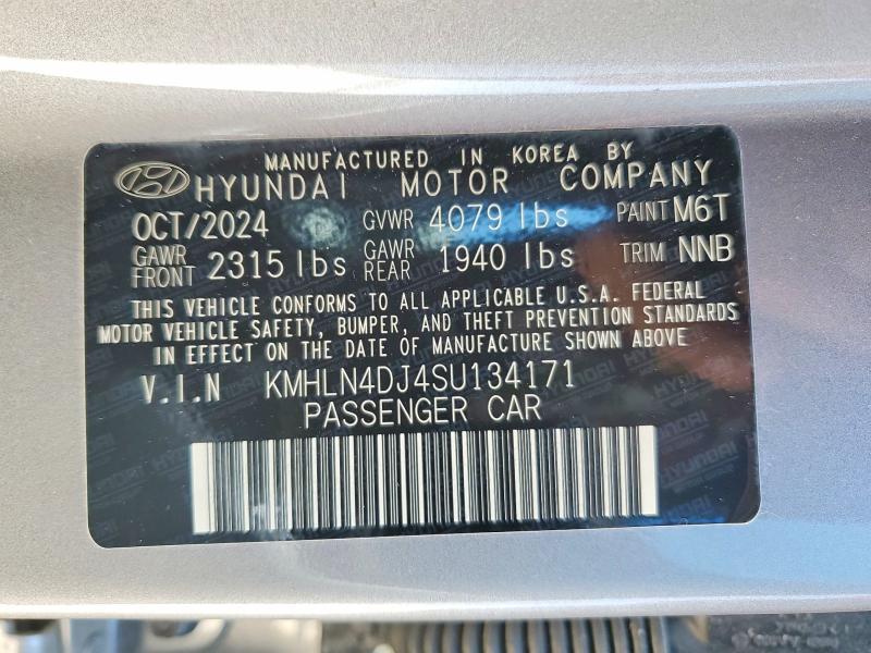 2025 Hyundai Elantra მანქანა იყიდება აუქციონზე, vin: KMHLN4DJ4SU134171, აუქციონის ნომერი: 58820666