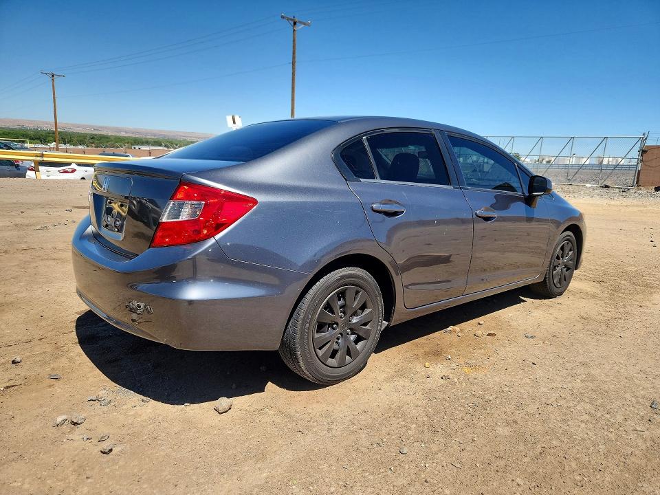 56814256 :رقم المزاد ، 2HGFB2F59CH606613 vin ، 2012 Honda Civic مزاد بيع
