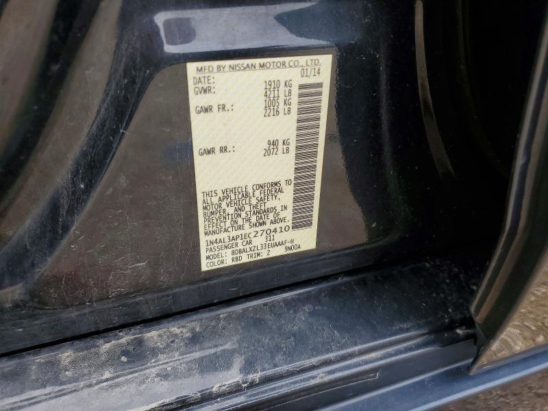 Продажа на аукционе авто 2014 Nissan Altima, vin: 1N4AL3AP1EC270410, номер лота: 56693846