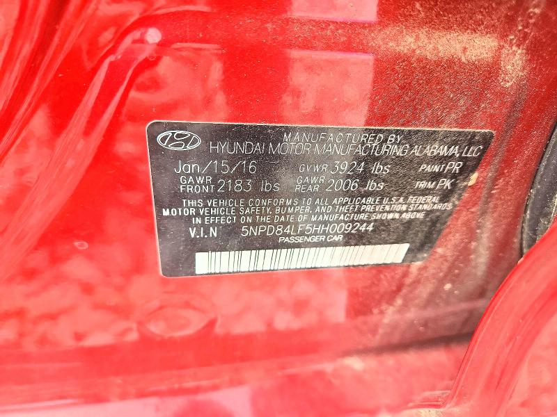 Продаж на аукціоні авто 2017 Hyundai Elantra, vin: 5NPD84LF5HH009244, номер лоту: 57972806