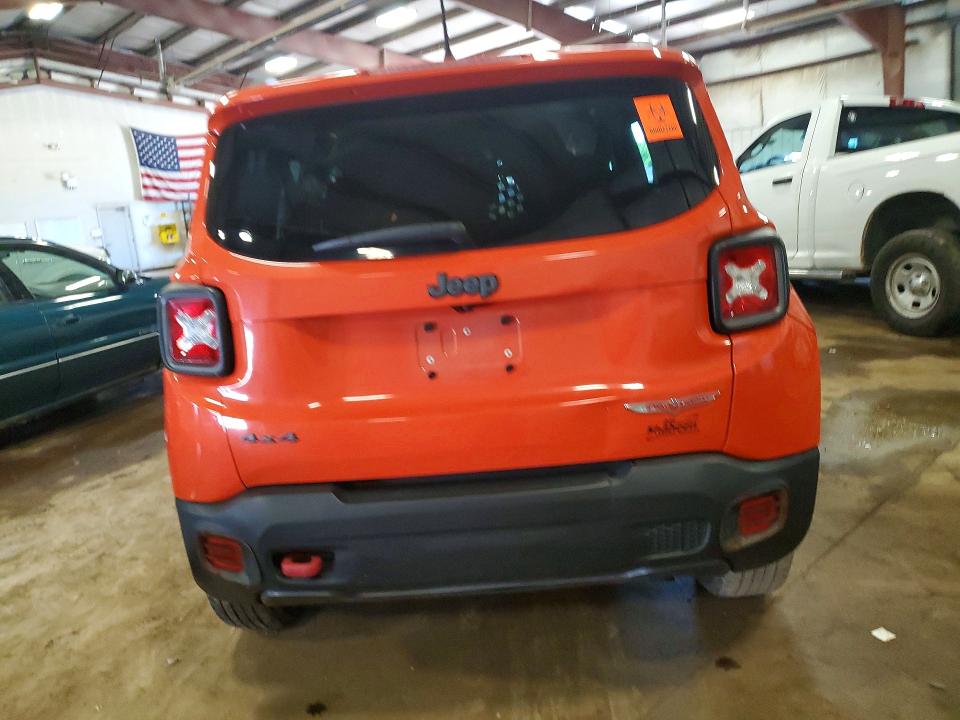 2016 Jeep Renegade მანქანა იყიდება აუქციონზე, vin: ZACCJBCT8GPC61585, აუქციონის ნომერი: 57214946