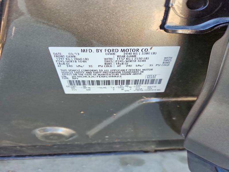 Продажа на аукционе авто 2013 Ford Edge, vin: 2FMDK3JC7DBC05823, номер лота: 55602686