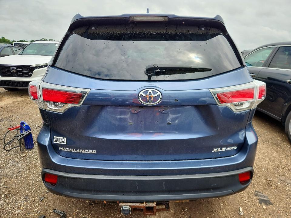 Aukcja sprzedaży 2016 Toyota Highlander, vin: 5TDJKRFH5GS290243, numer aukcji: 58447576