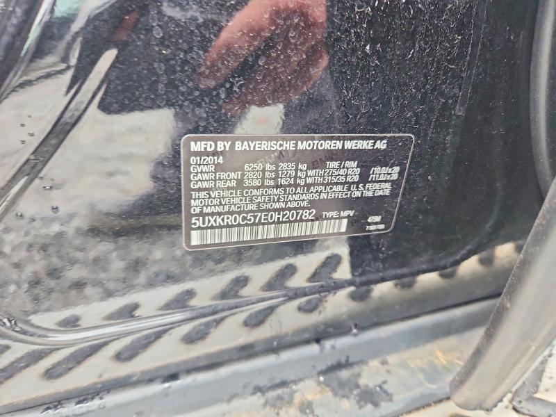 56536886 :رقم المزاد ، 5UXKR0C57E0H20782 vin ، 2014 Bmw X5 مزاد بيع