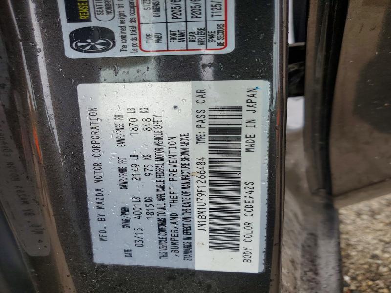 2015 Mazda 3 მანქანა იყიდება აუქციონზე, vin: JM1BM1U79F1266484, აუქციონის ნომერი: 55544256
