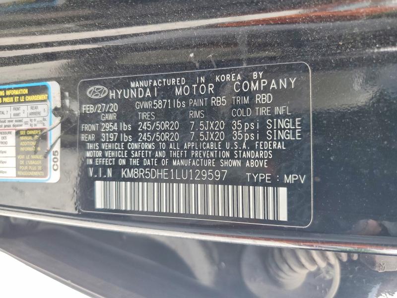 Продажа на аукционе авто 2020 Hyundai Palisade, vin: KM8R5DHE1LU129597, номер лота: 57606776