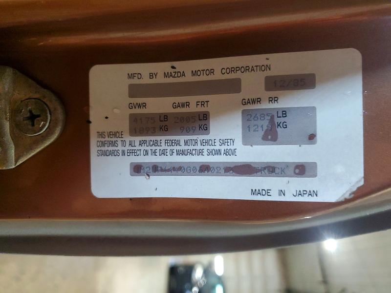 Aukcja sprzedaży 1986 Mazda B2000, vin: JM2UF1110G0640213, numer aukcji: 55378126